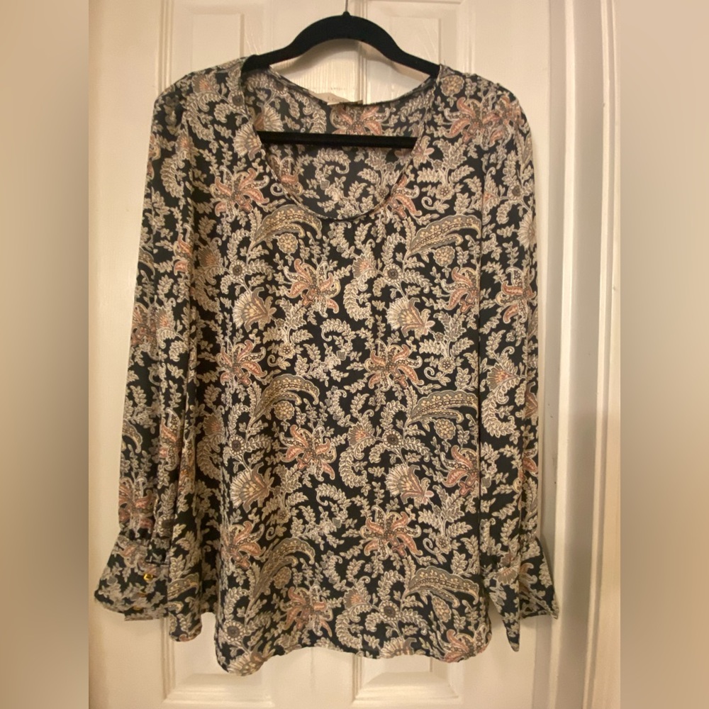 Ladies long sleeve blouse by Loft size large